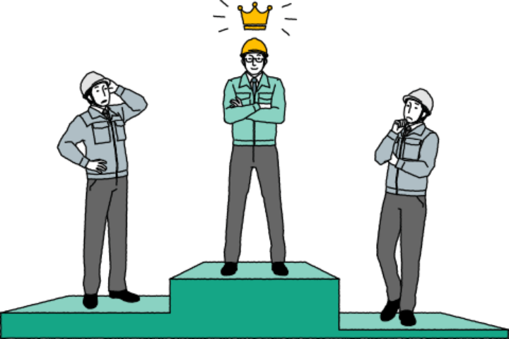 年収・残業時間・休日数のランキングイメージ画像